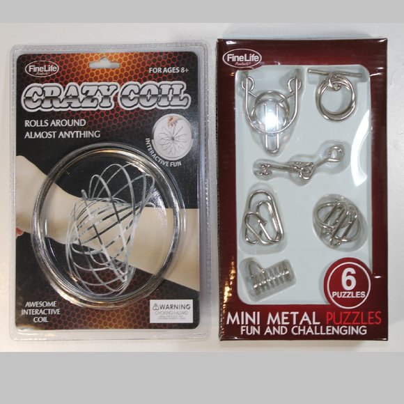 NEW FineLife Mini Metal Puzzles and Crazy Rolls - Picture 1 of 4